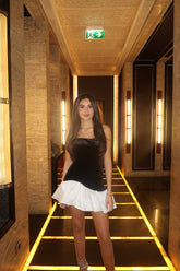 Velvet Black Mini Dress
