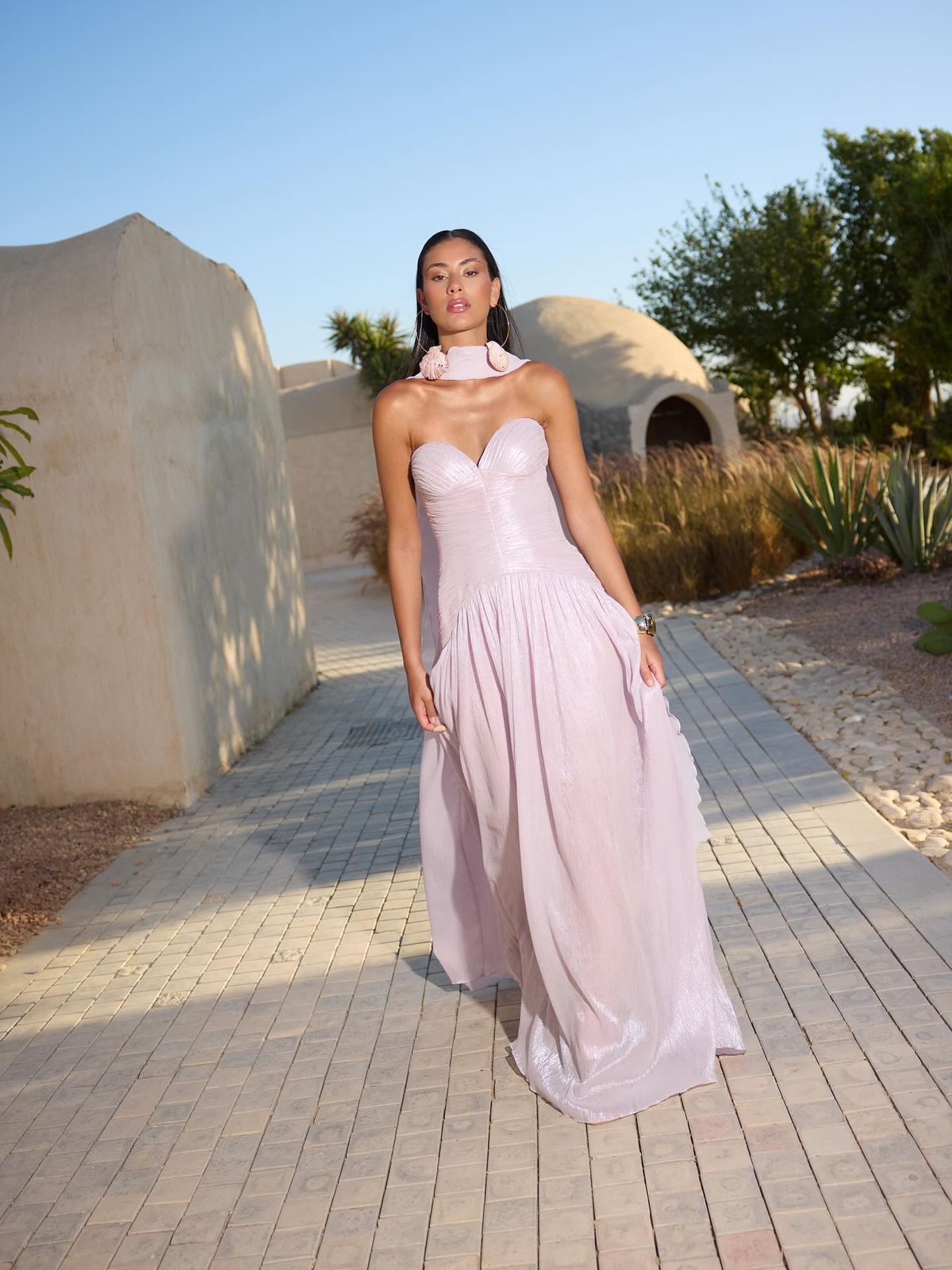 pink blush brand dress Marcella Blush Knit Flare Mini Dress | Elegant Pink Dresses