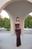 Hailey Brown Corset set