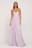 Blush Chiffon Draped Dress