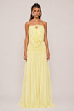 Lemon Drape Goddess Gown