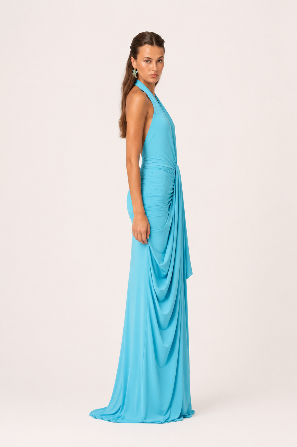 Azure Drape Dress