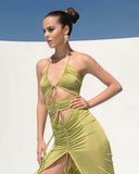 Gala Lime Green Dress